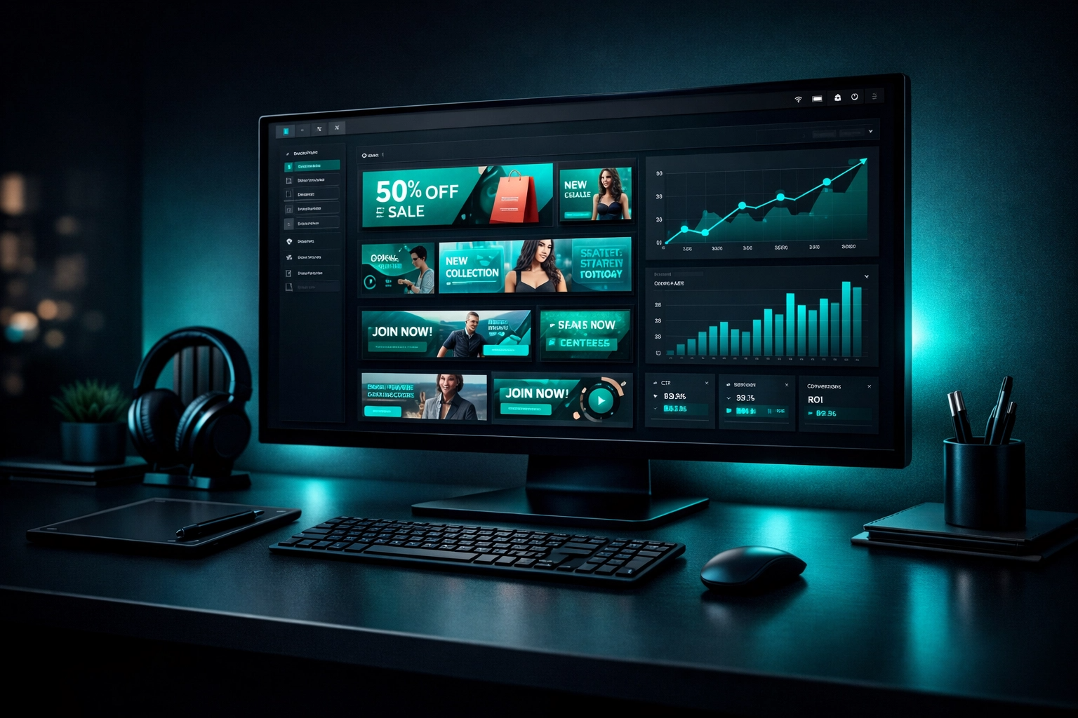 High-Converting Display Ads Design Dashboard